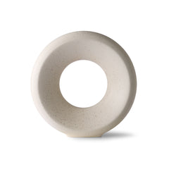 HKliving Ceramic Circle Vase Medium - White