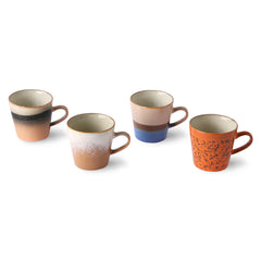 HKliving 70's Ceramics Americano Mugs - Set of 4