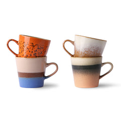 HKliving 70's Ceramics Americano Mugs - Set of 4