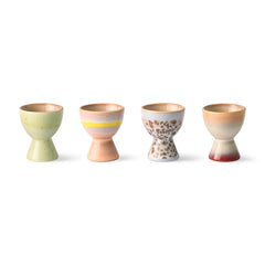 HKliving 70's Ceramics Egg Cups - Set of 4