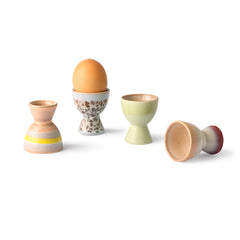 HKliving 70's Ceramics Egg Cups - Set of 4