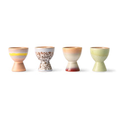 HKliving 70's Ceramics Egg Cups - Set of 4