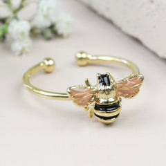 Lisa Angel Ring - Gold Adjustable Bee