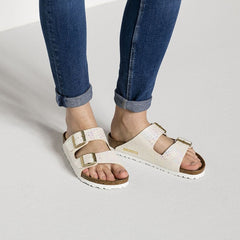 Birkenstock Arizona Shiny Snake Cream