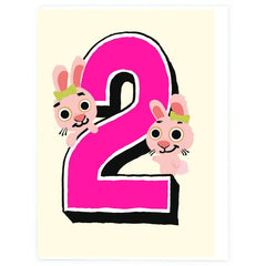 Noi Publishing Age 2 Bunnies Birthday Card