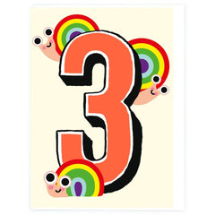Noi Publishing Age 3 Snails Birthday Card