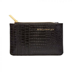 Estella Bartlett Card Purse - Black Croc