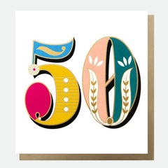 Caroline Gardner - Carnival 50th Birthday Card