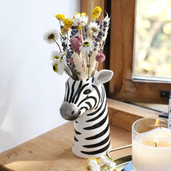 Lisa Angel - Ceramic Zebra Head Vase