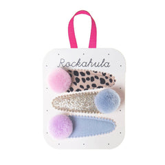 Rockahula Kids Luna Leopard Pom Pom Clips