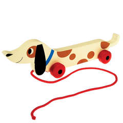 Rex - Wooden Pull Along Toy - Charlie The Sausage Dog