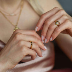 Matthew Calvin Deca Ring - Gold