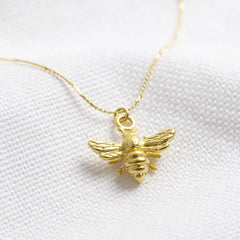 Lisa Angel - Matt Gold Bumble Bee Necklace