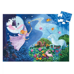 Djeco Silhouette Puzzle - Fairy & Unicorn