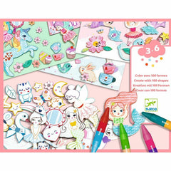 Djeco Create With Shapes, Girls