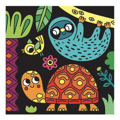 Djeco Velvet Colouring - Night Time Animals