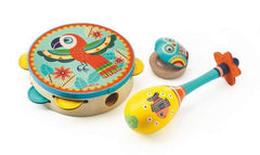 Djeco Animambo Set - Maracas & Castanet & Tambourine