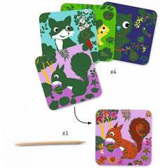 Djeco Scratch Cards - Country Creatures