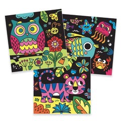 Djeco Velvet Colouring - Night Time Animals