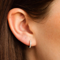 Scream Pretty - Gold Plated Huggie Earrings