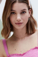 Estella Bartlett Open Heart Necklace Gold