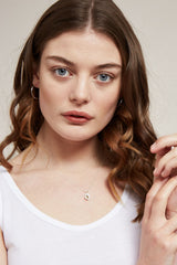 Estella Bartlett Avocado Necklace - Silver Plated