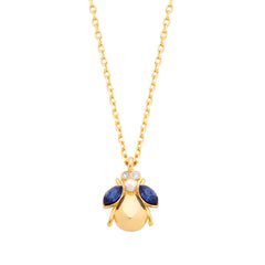 Estella Bartlett Blue Bug Necklace