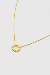 Estella Bartlett Modern Flower Necklace Gold Plated