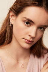 Estella Bartlett Small Beaded Textured Hoops