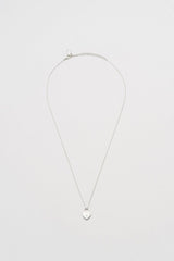 Estella Bartlett Heart Lock Necklace Silver Plated