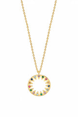 Estella Bartlett Rainbow Sunshine Necklace Gold Plated