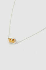 Estella Bartlett Interlinked Rings Necklace Gold Plated