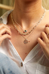 Estella Bartlett CZ Saturn Planet Necklace - Silver