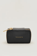 Estella Bartlett Tiny Jewellery Box Black - 'Treasure Me'