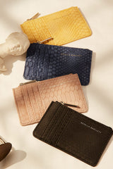 Estella Bartlett Snake Card Purse - Mustard