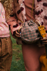 Sticky Lemon Pouch Bag - Tartan Map Green