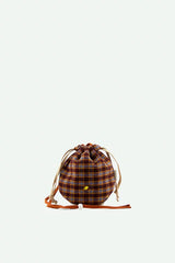 Sticky Lemon Pouch Bag - Tartan Stormy Purple