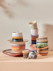 HKliving 70's Ceramics Espresso Mugs Polaris - Set of 4