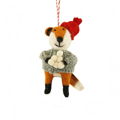 Fiona Walker Fox With Hat Decoration