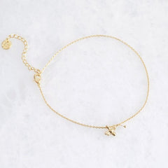 Lisa Angel Anklet - Gold Bee Charm