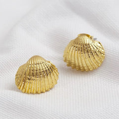 Lisa Angel Earring - Gold Shell