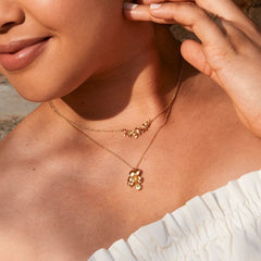 Alex Monroe Sprouting Rosette In-Line Necklace