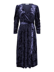 Selected Femme Lucy Velvet Midi Dress