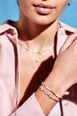 Estella Bartlett Wildflower Daisy Chain Louise Bracelet - Silver and Gold Plated