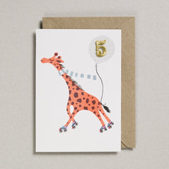 Petra Boase Age 5 Riso Pets Card - Giraffe