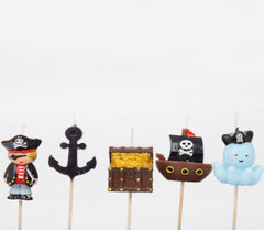 Smiling Faces Pirate Cake Candles