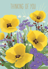 Roger La Borde Thinking of You Daffodil Card