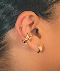 Scream Pretty - Gold Plated Lightning Bolt Ear Cuff