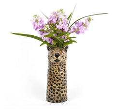 Quail Ceramic Leopard Vase