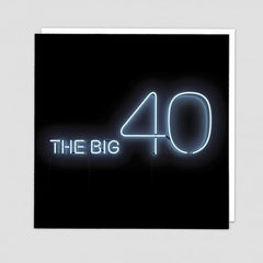 Age 40 The Big Neon Redback Cards